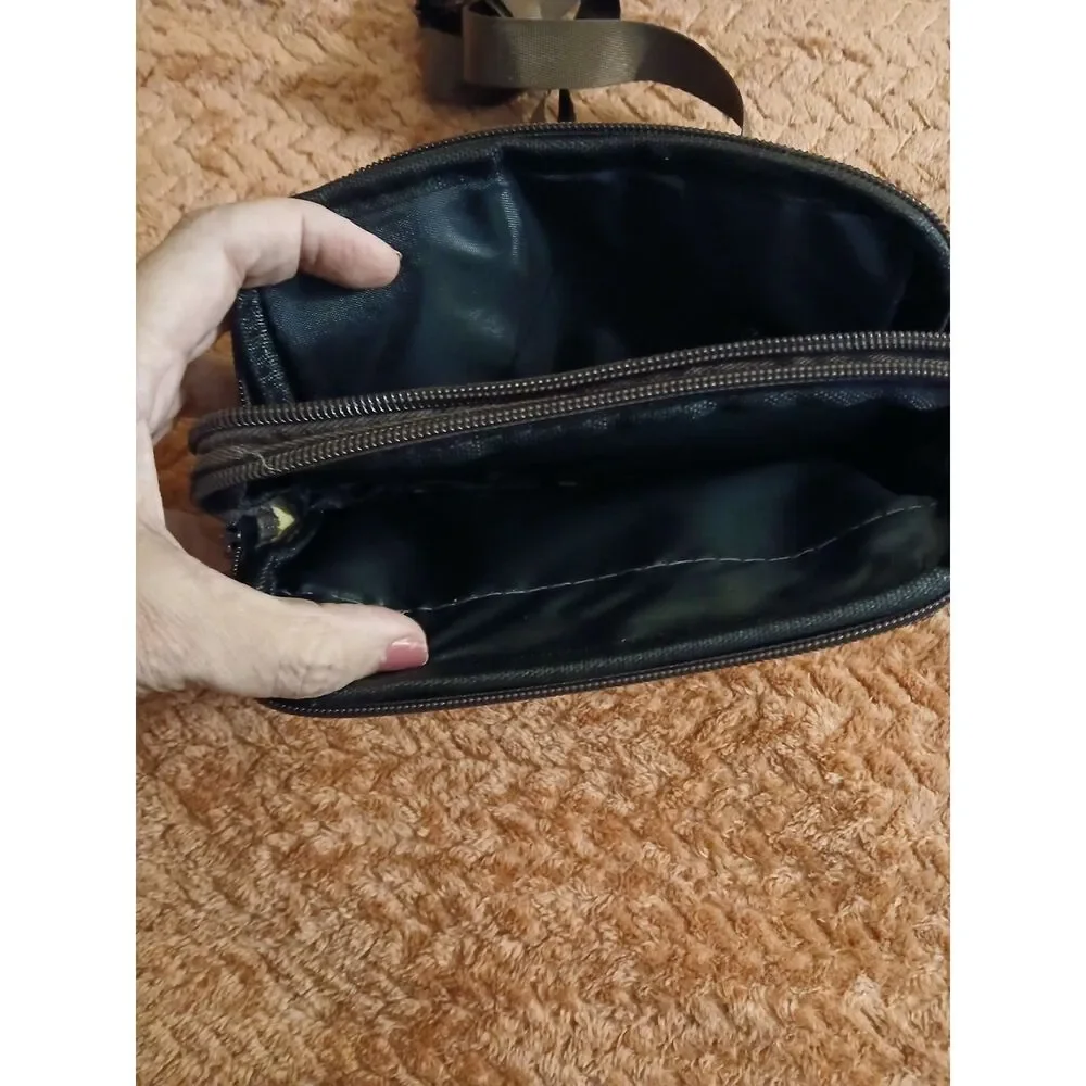 Montana West Black Wristlet Wallet Triple Zip Clutch Organizer New